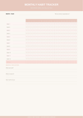 Monthly Habit Tracker Printable — 31-Day Wellness PDF