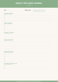 Weekly Wellness Journal Printable — 7-Day Mindfulness PDF