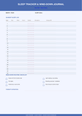 Sleep Tracker & Wind-Down Journal Printable | Rest & Recovery PDF