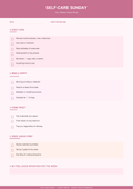 Self-Care Sunday Checklist — Weekly Reset PDF