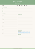 Daily Planner Printable — Minimal Aesthetic PDF
